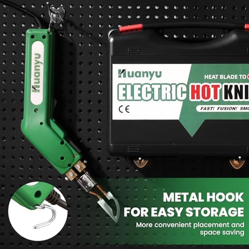 Electric Hot Knife Rope Fabric Cutting Tool Kit 4 Blades 600° C | Pro Fabric Cutting Heat Cutter 100W Heat Sealer for Sponge Cloth Board Webbing