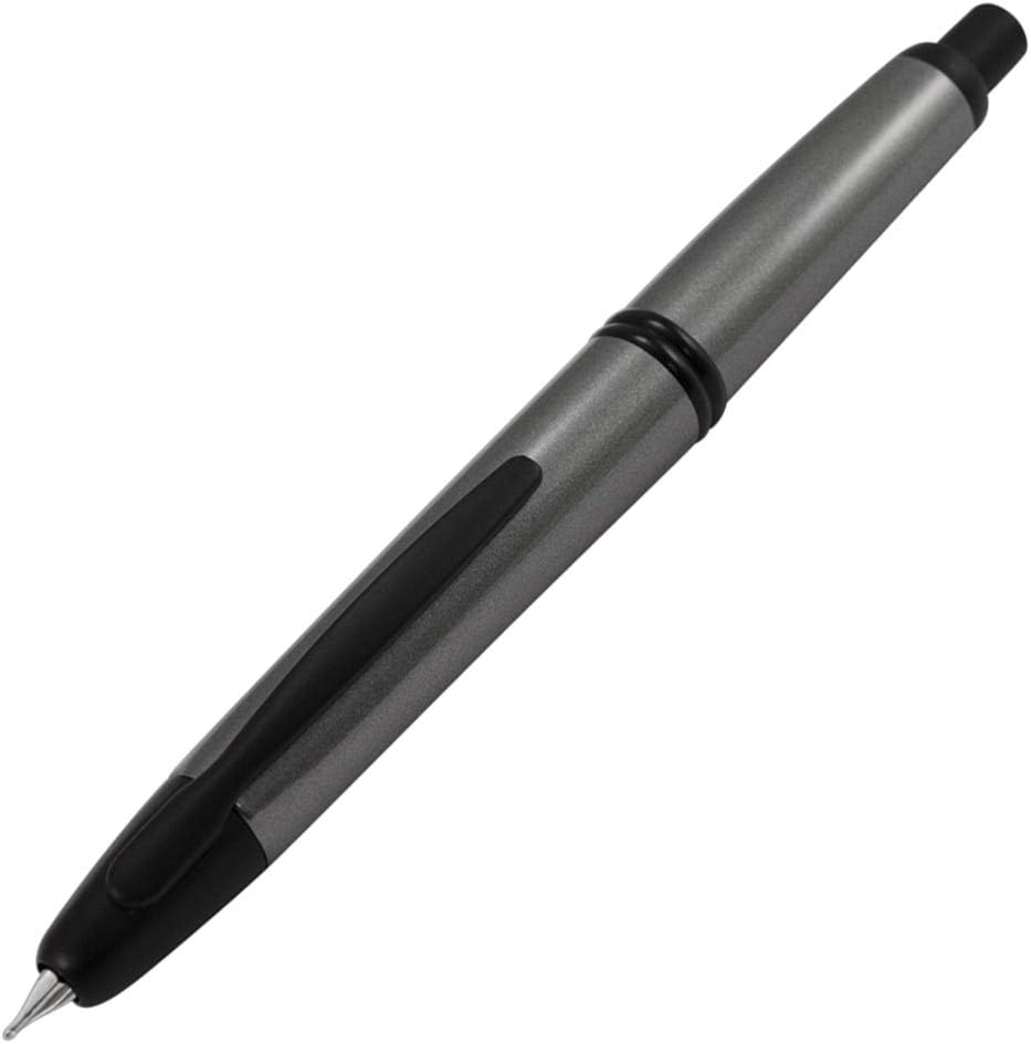 PILOT Vanishing Point Collection Refillable & Retractable Fountain Pen, Matte Black Barrel, Blue Ink, Fine Nib (60580)