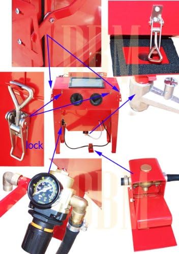 Heavy Duty Industrial Sand Blaster Blasting Cabinet Air Sandblaster