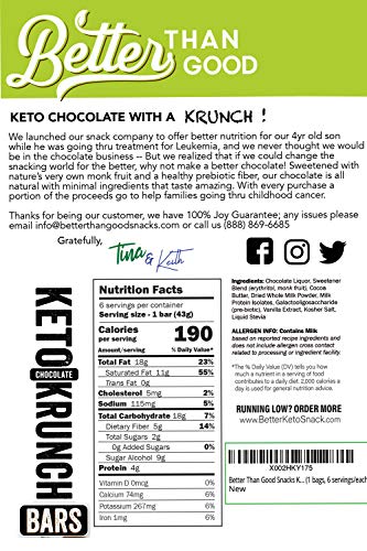 Better Than Good Chocolate Bark Bites, Sugar Free Candy Snack, 2-Pack