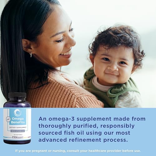 PRN rTG Omega 3 Supplement - 240 Softgels, 60-Day Supply | Fish Oil Omega 3 Supplements with 1680 mg EPA & 560 mg DHA, Omega-3 + Vitamin D for Skin, Joint, Brain, Eye & Heart Health