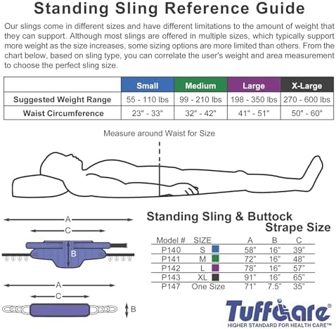 Stand Up Electric Patient Lift - Sit to Stand, Standing Lift, Rhino Lift with Manual Low Base - with Transport Sling (Large), 380 lb. Weight Capacity