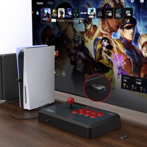 MAYFLASH F500 Arcade FightStick PS5 Fighting Stick joystick and MAGICBOOTS-S5 Bundle Compatible with PS5, Xbox Series S/X, PS4, PS3, Xbox One