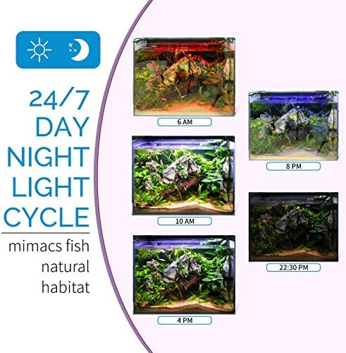 hygger Advanced LED Aquarium Light with Timer, 24/7 Lighting Cycle & DIY Mode, Full Spectrum Fish Tank Light for 18-24 in Freshwater Planted Tank