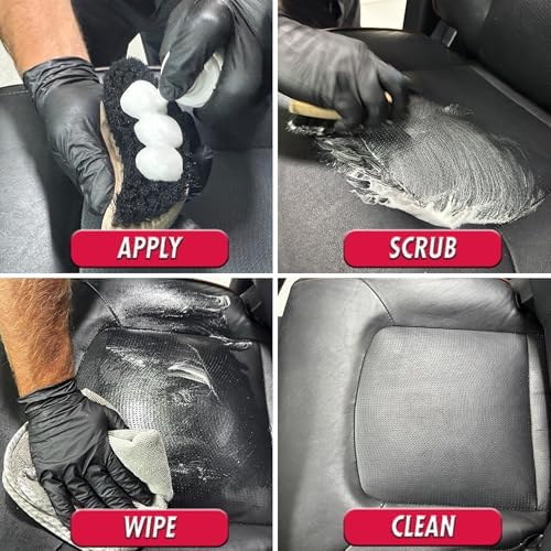 SONAX Premium Class Leather Cleaner | Powerful Foaming Formula for Deep Cleaning Smooth & Perforated Leather | Removes Stubborn Dirt