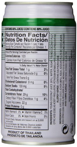 FOCO Coconut Juice with Pulp, 11.8 Fl Oz (Pack of 24)