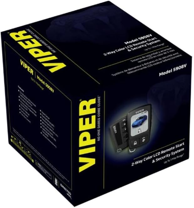 Viper 5908V 2Way LCD Security and Remote Start System Bundled with + (1) DB3 Bypass Interface Module