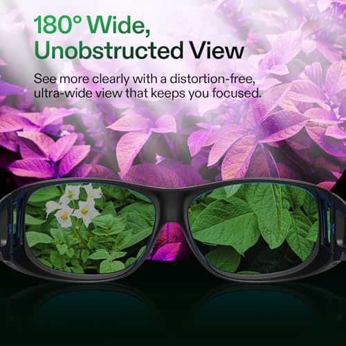 VIVOSUN Indoor Hydroponics LED Grow Room Glasses with Glasses Case