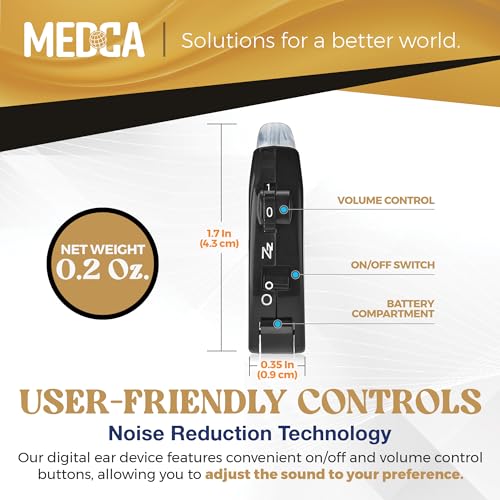 Behind the Ear Sound Amplifier - BTE Hearing Ear Amplification Device and Digital Hearing Aids for Seniors PSAD for the Hard of Hearing