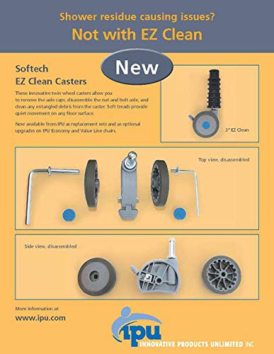 IPU LPCSET EZ 3 L - EZ Clean Replacement Casters - 3"