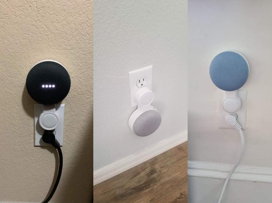 2Pack Google Mini Wall Mount, Cord Management for Google Mini Smart Speaker