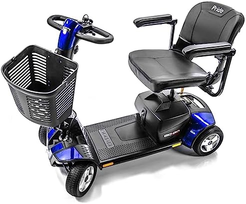 Pride Mobility Go-Go Sport S74 4-Wheel Electric Travel Scooter for Adults-Free Challenger Accessory (Ships Separately)