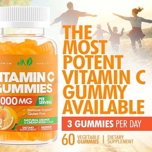 Vitamin C 1000mg Gummies – Chewable Multivitamin for Adults & Kids
