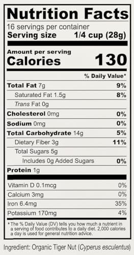 Anthony's Organic Tiger Nut Flour, 1 lb, Gluten Free, Non GMO, Paleo Friendly