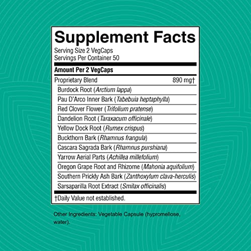 Nature's Sunshine BP-X, 100 Capsules | Supports Intestinal, Digestive and Hepatic Health and Assists with Liver, Gallbladder and Bowel Functions