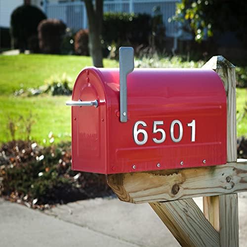 10 Pcs 3D Small Mailbox Numbers(0-9,Gold),1.4 Inch Self Adhesive House Numbers Sticker