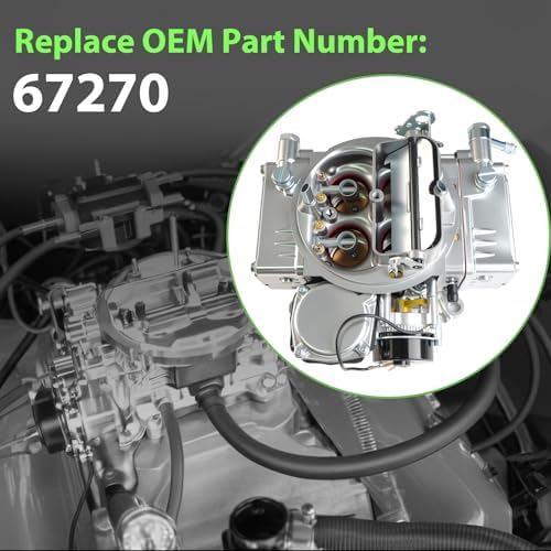 BR-67270 4 Barrel Carburetor for Holly 4150 Model Vacuum Secondary Electric Choke Replacement 600 CFM