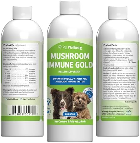 Pet Wellbeing Mushroom Immune Gold for Dogs - Immune Defense
