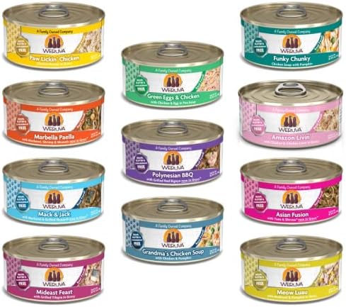 Weruva Classic Cat 11 Flavors Variety Pack 5.5 oz Cans (Pack of 24)