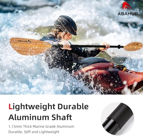 Abahub Kayak Paddle with Free Leash 220-240cm Kayaking Oars