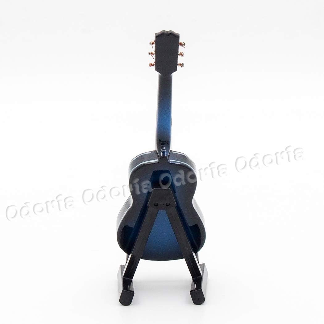 Odoria 1/12 Miniature Guitar Dollhouse Musical Instruments Accessories, Blue