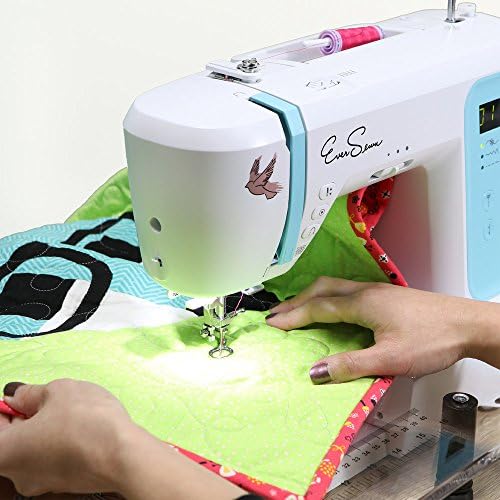EverSewn Charlotte: 80-Stitch Computerized Sewing Machine, Professional Quilting & Free Motion Features - Beginner to Expert