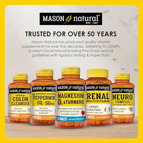MASON NATURAL Calcium 600 mg with Vitamin D3, 300 Day Supply, Supports Healthy Bones & Normal Muscle Function, Coffee Mocha Flavor
