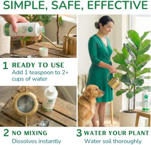 Fiddle Leaf Fig Plant Food, 3-1-2 NPK Liquid Fertilizer for Ficus, 8 oz