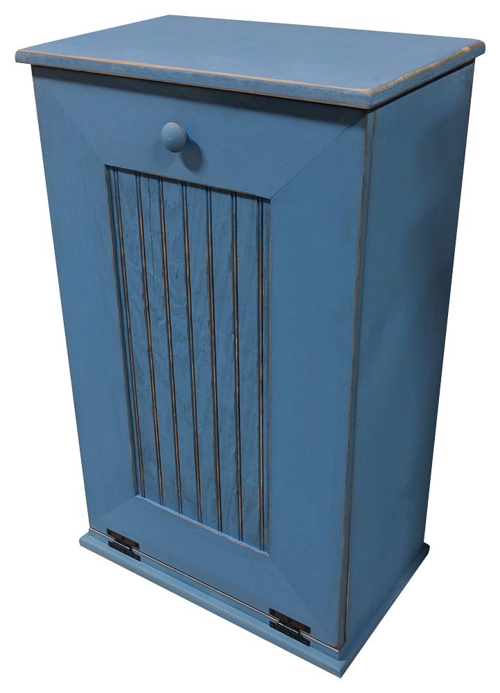 Sawdust City Tilt-Out Wooden Trash Bin Holder (Old - Black)