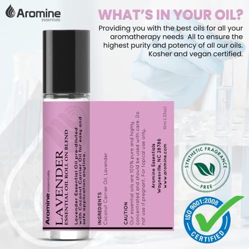 Peppermint Essential Oil Roll On, Pre-Diluted 10ml (Pack of 2). Premium Quality, Therapeutic Grade Topical Ready Aromatherapy Oil