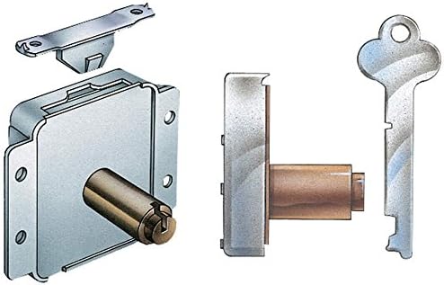 Rockler Surface Mounted Cedar Chest Lock and Latch - Antique Brass Chest Lock Replacement for Lane Cedar Chest - Keyed Chest Lock Hardware with