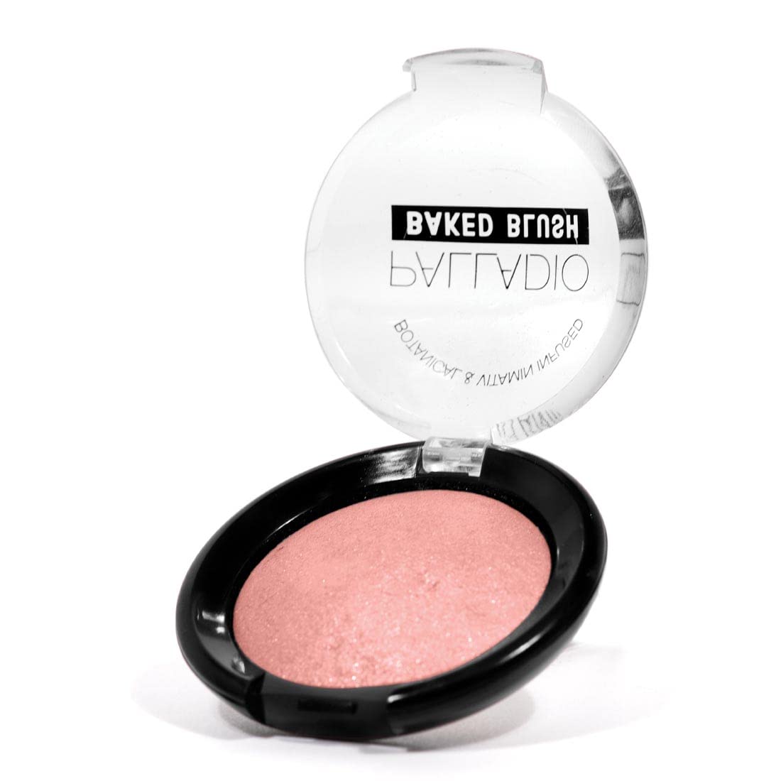 Palladio Baked Blush, Highly Pigmented Shimmery Formula, Easy to Blend and Highly Buildable, Apply Dry for a Natural Glow or Wet for a Dramatic Luminous Look, Long Lasting for All day Wear, Berry