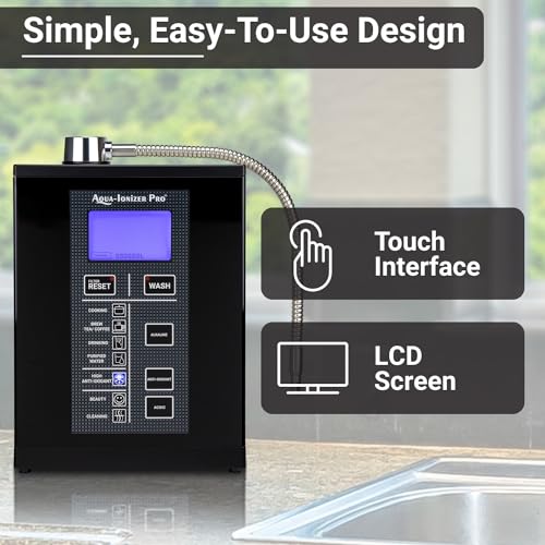 Aqua Ionizer Deluxe 9.5 Anti-Oxidant Boost Water Ionizer |Produces pH 3.0-11.5 Alkaline Water Filtration System| Up to -880mV ORP | 4000 Liters Per