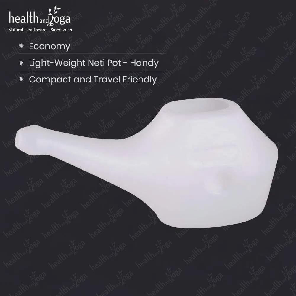 Economy, Light-Weight Neti Pot - Handy, Compact and Travel Friendly (1 Piece (White))