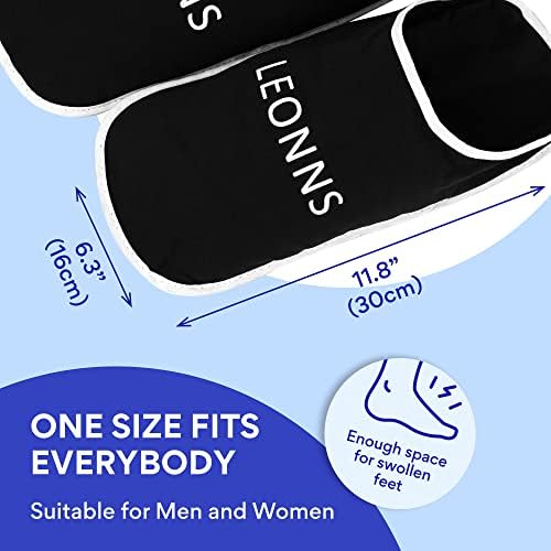 Gel Ice Pack Slippers for Foot Pain, Provides Hot and Cold Therapy, Blue