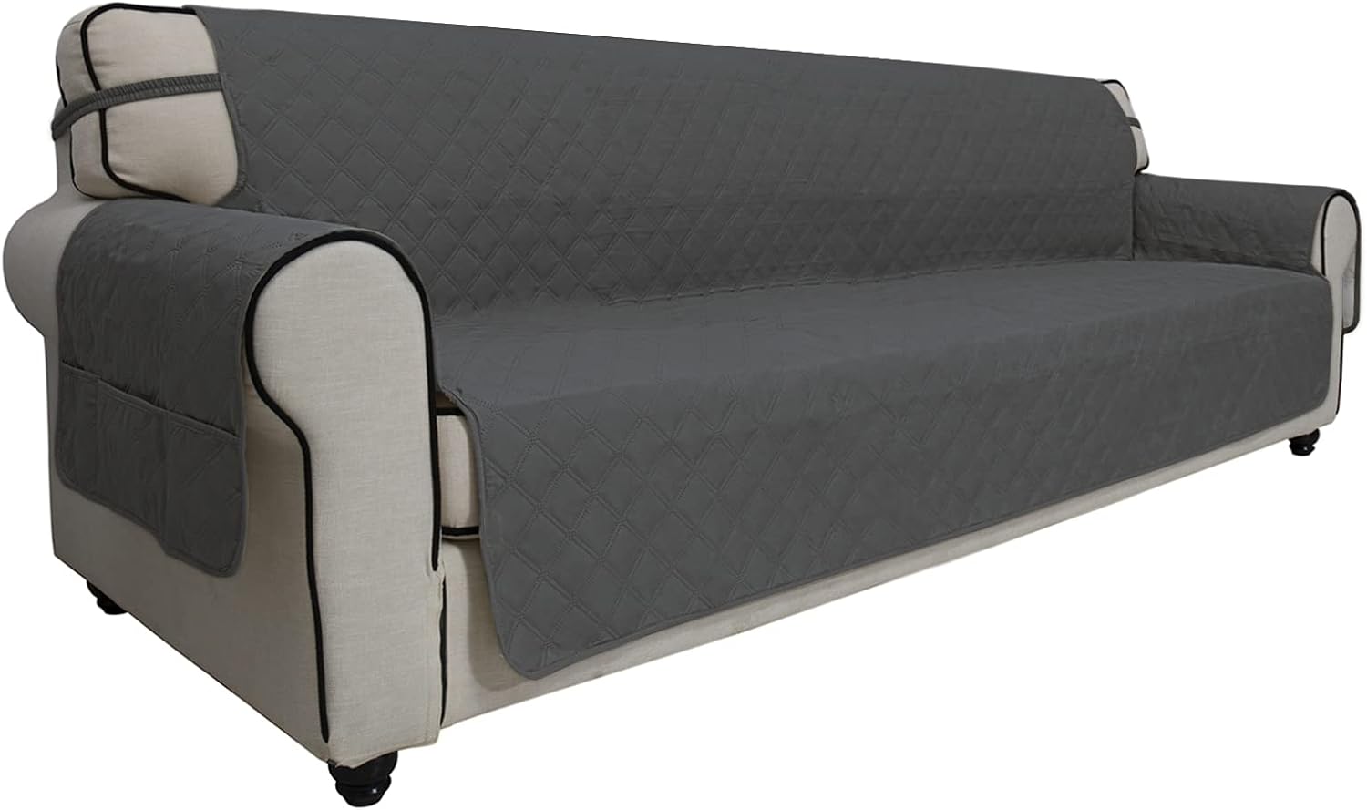 Easy-Going Waterproof Non-Slip Couch Cover, Small Recliner, Chocolate