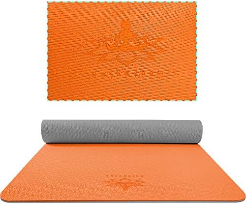 Hatha Yoga Extra Thick TPE Yoga Mat - 72"x 32" Thickness 1/2 Inch -Eco Friendly- With High Density Anti-Tear Exercise Mats For Home Gym Travel &