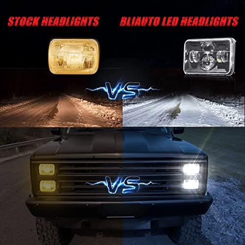 5x7 LED lights Dot Approved Rectangle 7x6 LED 2PCS with Hi/Low Sealed Beam For Trucks Jeep Cherokee XJ Ford Van Replacement 6054 H5054