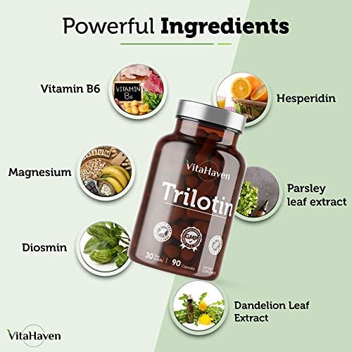 Trilotin: Swollen Feet and Ankles Treatment for Women and Men with Edema of The Lower Leg - Reduce Swelling in Feet and Ankles from Water Retention