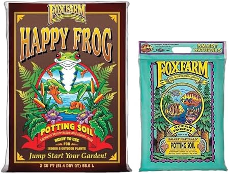FoxFarm Happy Frog 2 Cu.ft Potting Soil + Ocean Forest 12qt Potting Soil