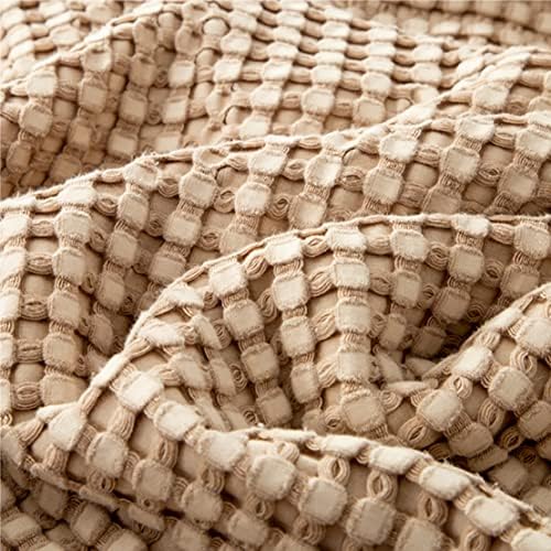 Bedsure Cooling Waffle Blanket for Hot Sleepers, Ivory, Queen, 90"x90"