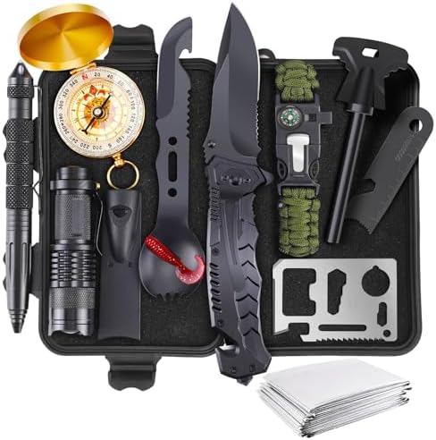 13-in-1 Emergency Survival Kit - Gift for Men, Him
