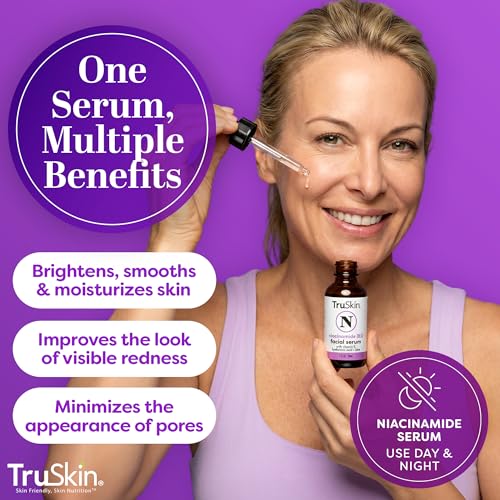 TruSkin Niacinamide Serum for Face with Hyaluronic Acid & Aloe, 1 fl oz