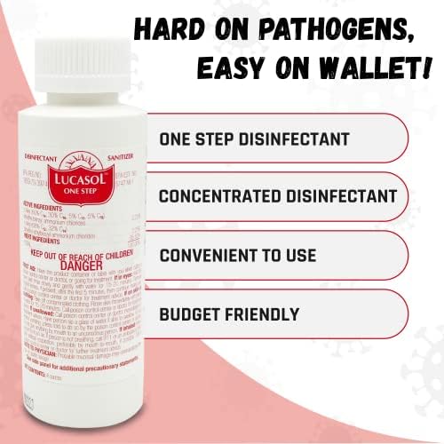 Lucasol One Step Hospital Grade Disinfectant Concentrate Surface Cleaner