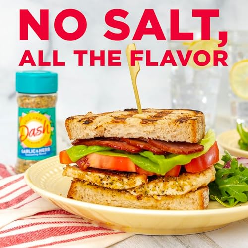Dash Salt-Free Seasoning Blend, Garlic & Herb, 6.75 Ounce