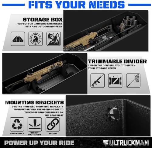 Under Seat Storage Box for F-150 Crew Cab & Super Duty 2015-2026 | Foam-cut for long gear. Hidden. Waterproof. No-drill. ULTRUCKMAN — Built for the Haul.
