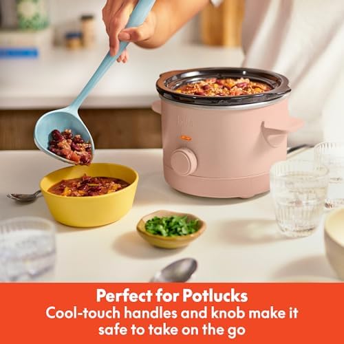 bella 1.5qt Manual Slow Cooker with 3 Heat Settings, Blossom