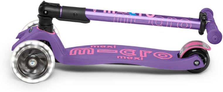 Micro Kickboard | Maxi Foldable LED Kids Scooter for Ages 5-12 | Children