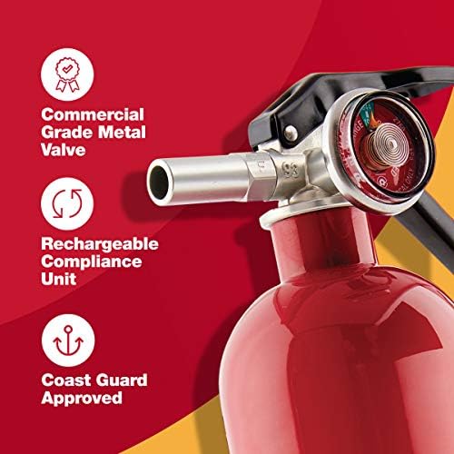 First Alert Fire Extinguisher, Standard Home Use | HOME1 UL RATED 1-A:10-B:C, Red 4-Pack