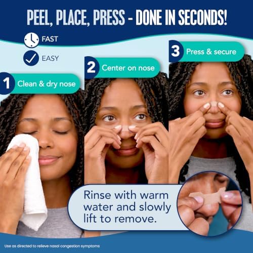 Breathe Right Nasal Strips, Extra Strength, Nasal Congestion, Tan, 44ct | Opens nose and increases nasal airflow